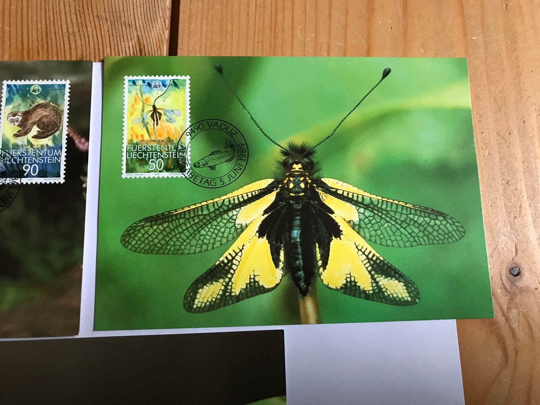 Tutti i francobolli: briefmarken FL 3 karten 5 juni 1989 – Usato da liestal venduto da makai05 2