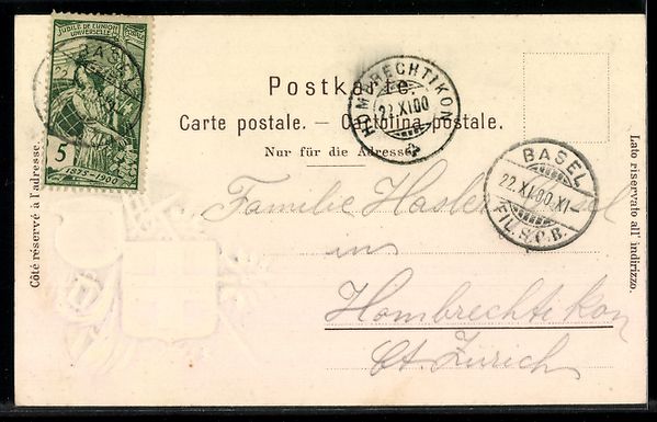Cartes postales: Basel, Alte Rheinbrücke mit Grossbasel, – D'occasion à Berlin par bartko-reher 1