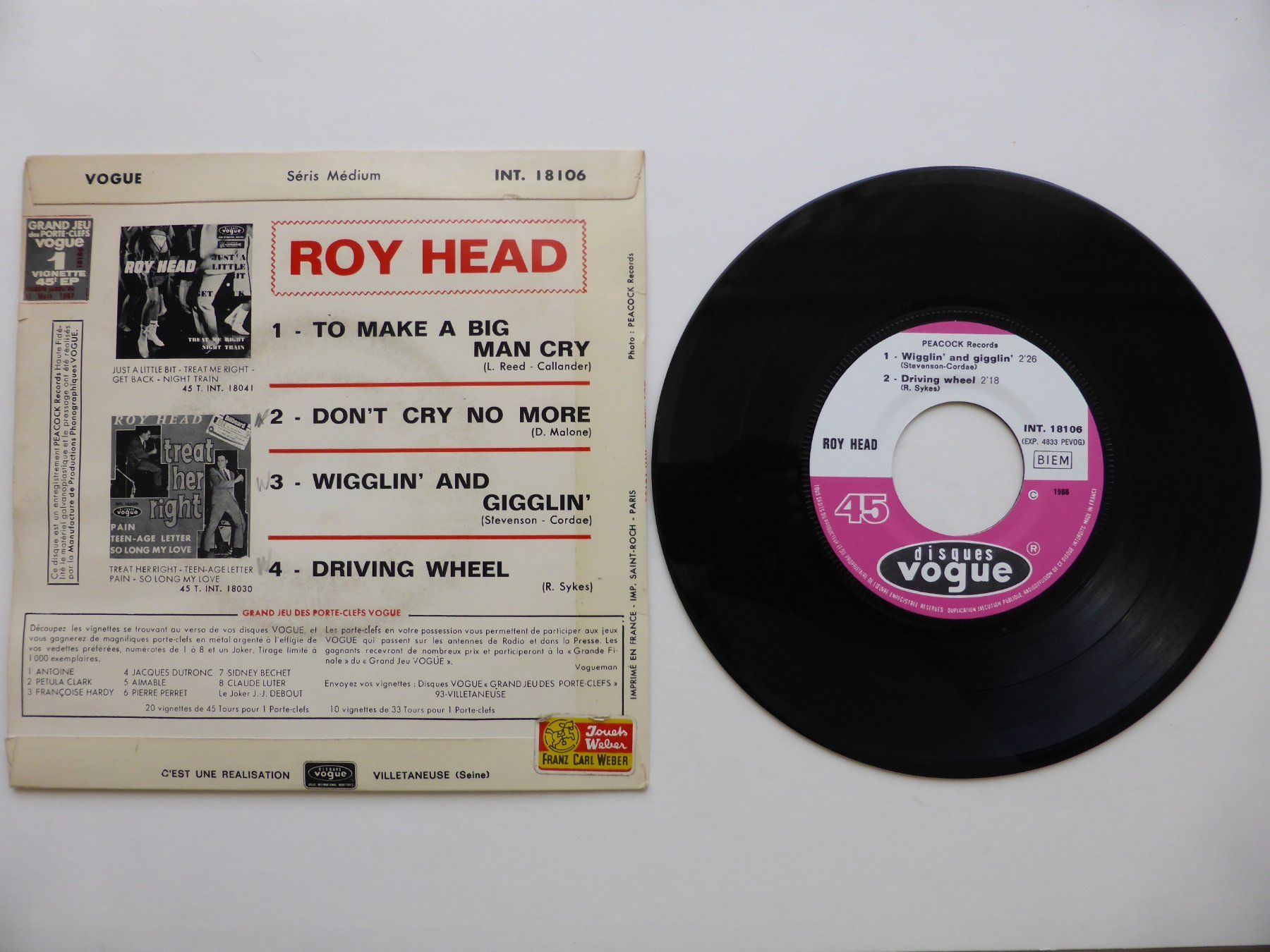 Dischi in vinile: VINYL SINGLE  EP  ROY HEAD – Usato da Küssnacht am Rigi venduto da Mondkinder 1