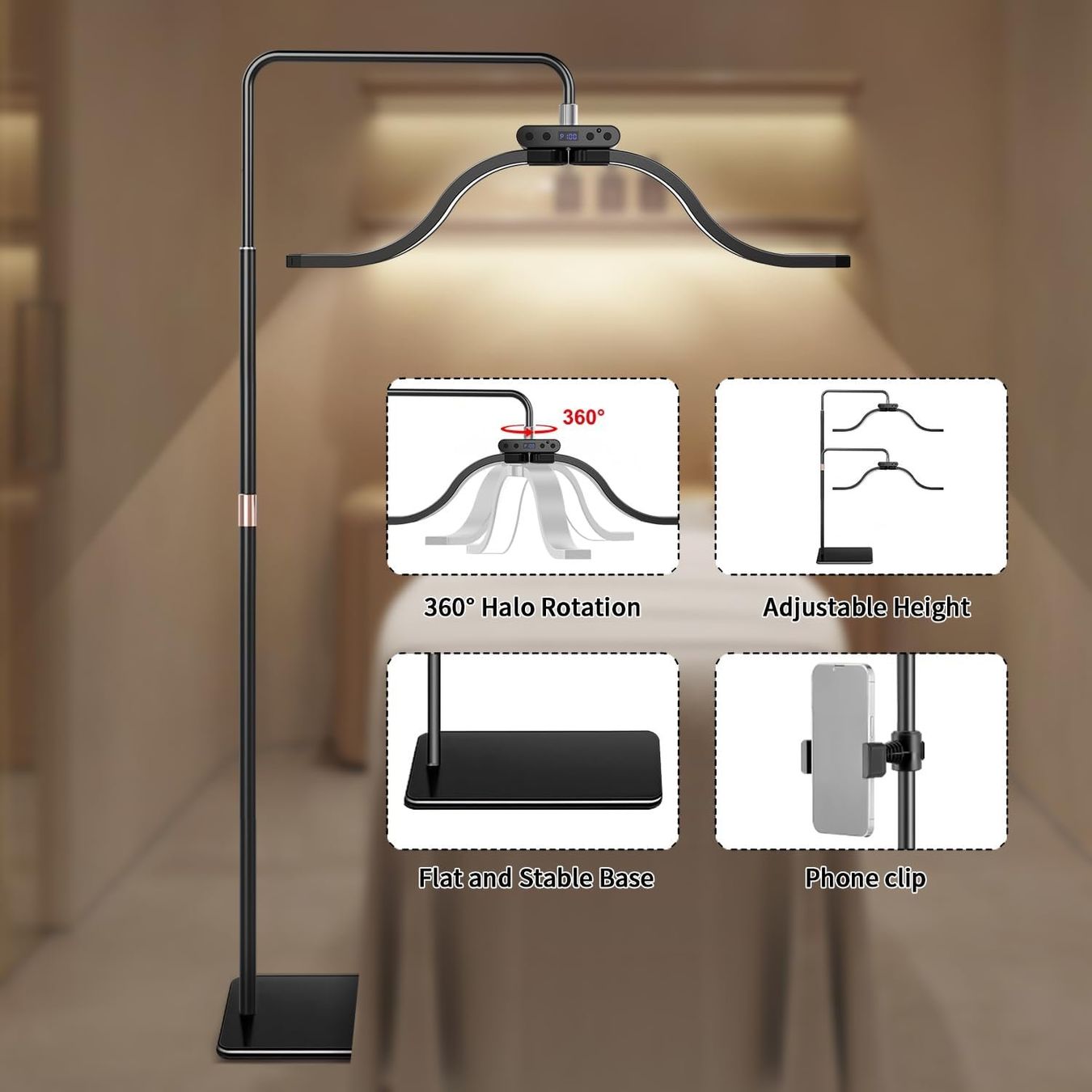 Lampade: Wimpern Lampe LED Beauty Licht mit Handyhalter dimmbar – Nuovo e nell'imballaggio originale da Zürich venduto da jasminleut 6