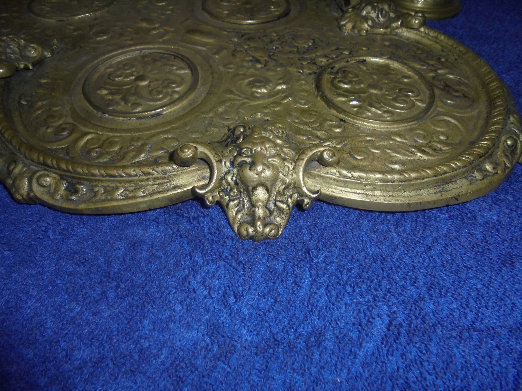 Portacandele: Antikes, grosses Raucherset, Bronze, ca. 1900-20 – Usato da Camorino venduto da Hunpete 5