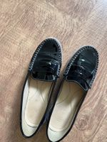 Geox respira Lackleder Loafers, Schwarz, Grösse 37.5