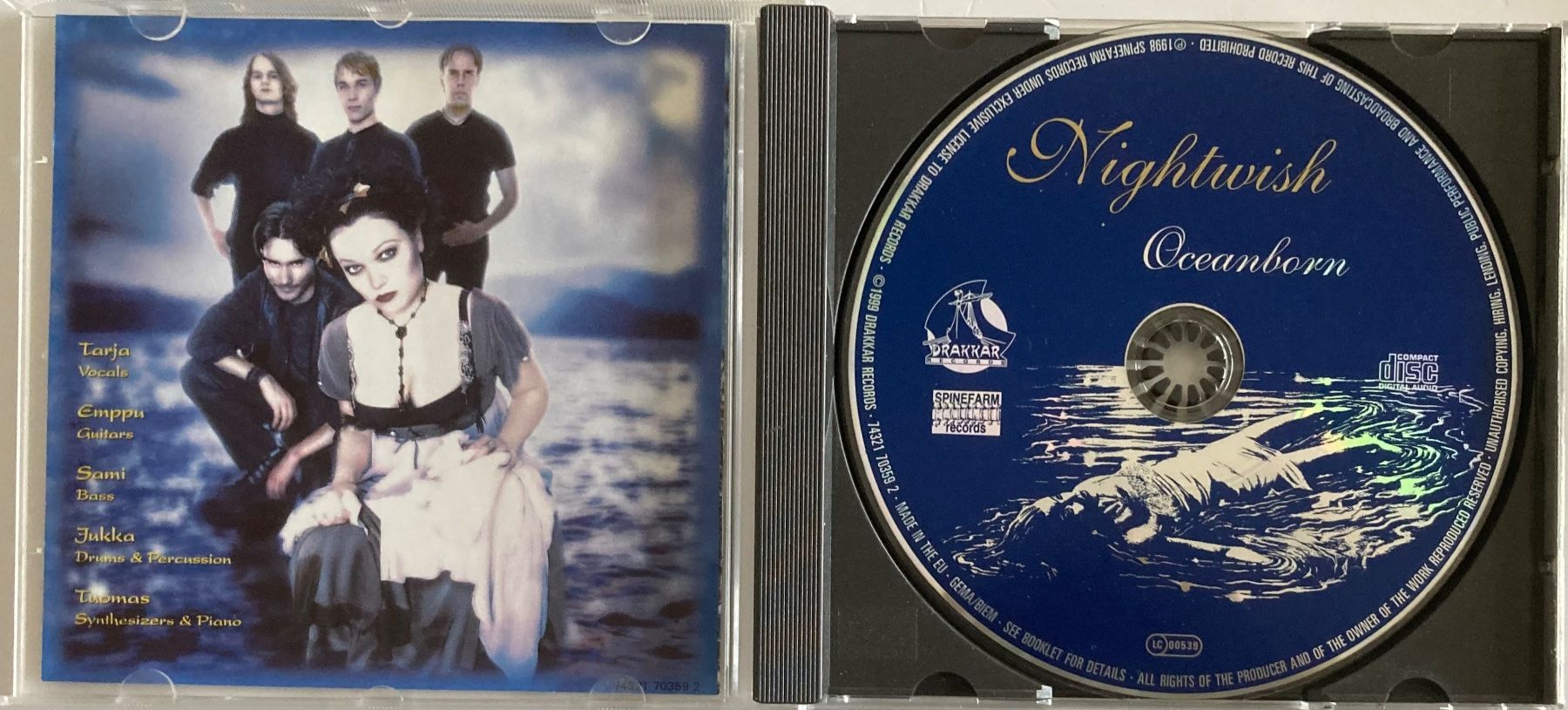CDs: NIGHTWISH - OCEANBORN – D'occasion à Poliez-Pittet par Newtown-Records 2