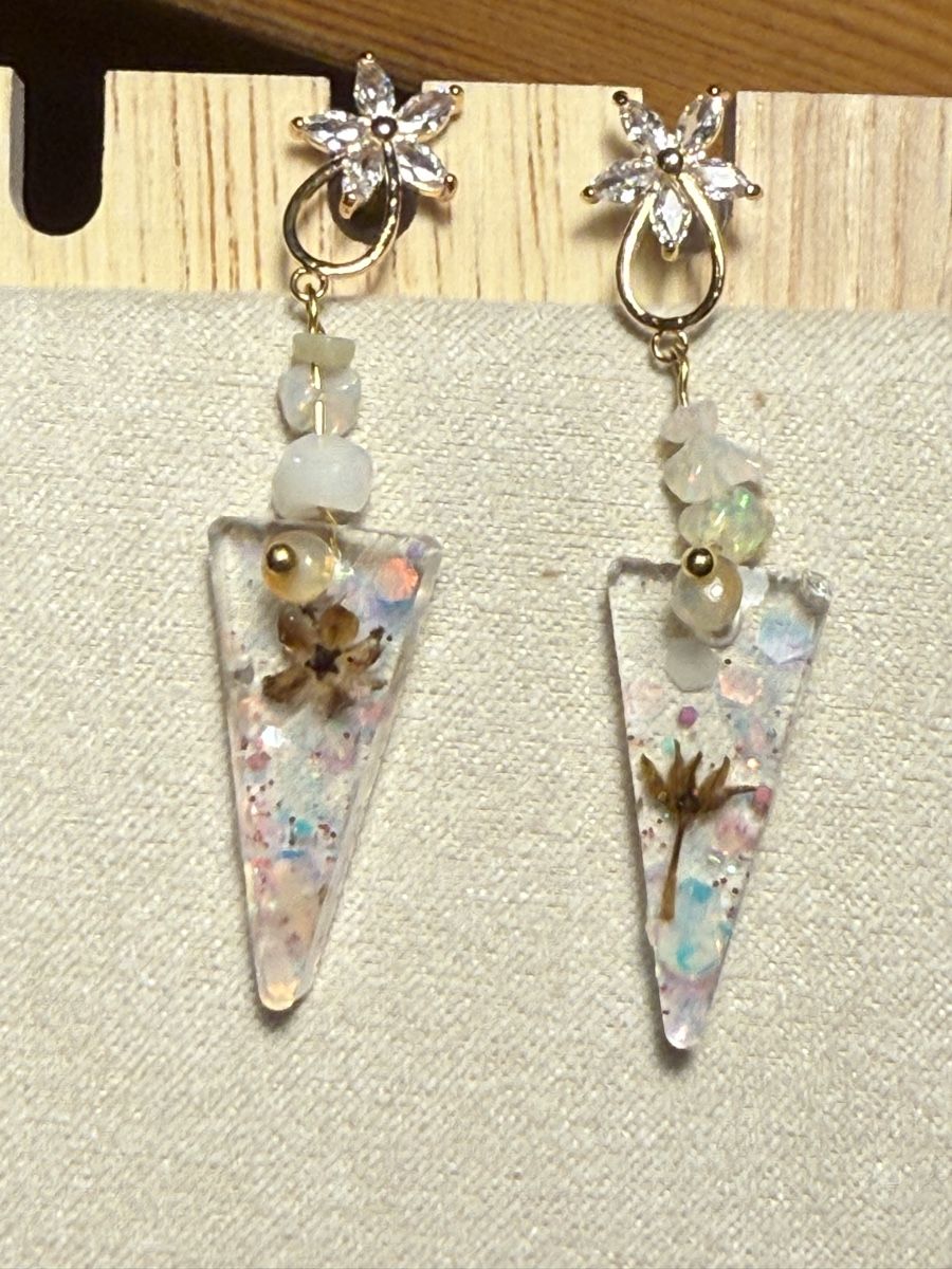 Orecchini pendenti & Orecchini a lobo: Opal, Blümchen Blühten Ohrringe Unikat - NEU – Nuovo e nell'imballaggio originale da Basel venduto da Chili007 5