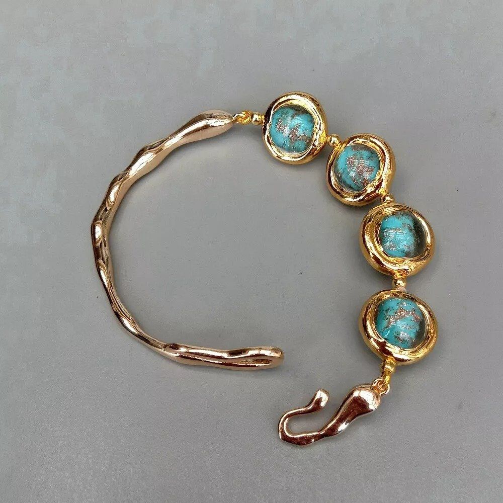 Murano Armbänder & -reifen: Lua Design Muranoglas Armband Bracelet rigide Verre Murano – Neu (gemäss Beschreibung) aus Prilly von ilyria73 3