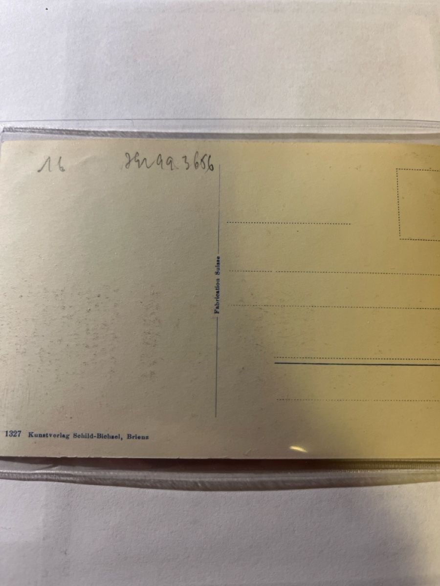 Cartoline postali: Alte Ansichtskarte Giessbach BE,Generalansicht,S/W Top! – Usato da scharnachtal venduto da Riso500 1