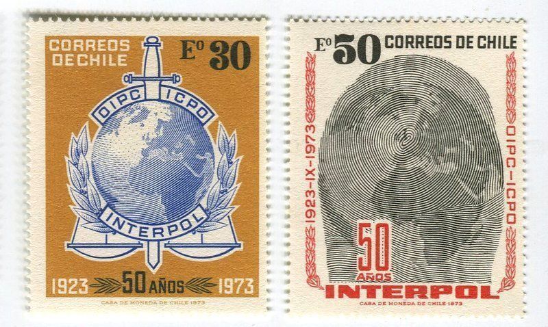 Alle Briefmarken: Briefmarken "Interpol". Chile. – Neu und originalverpackt aus Basel von Butsch5