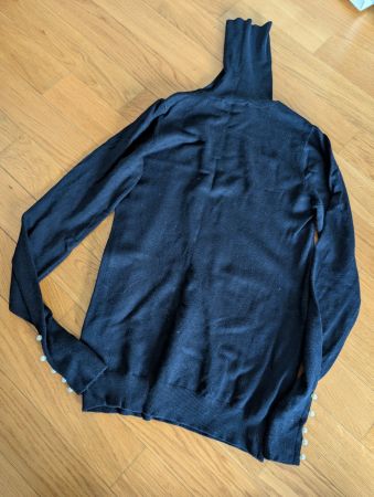 Zara Strickpullover, Rollkragen, Gr. S, Dunkelblau