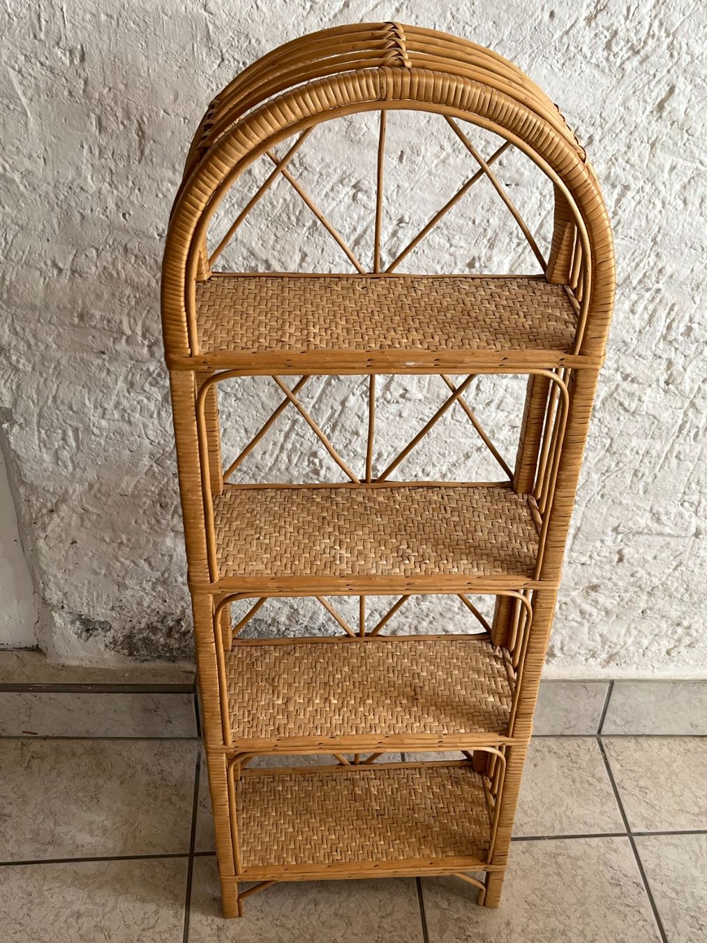 Scaffali: Rattan Regal im Vintage-Stil – Usato da Montlingen venduto da Giardini13