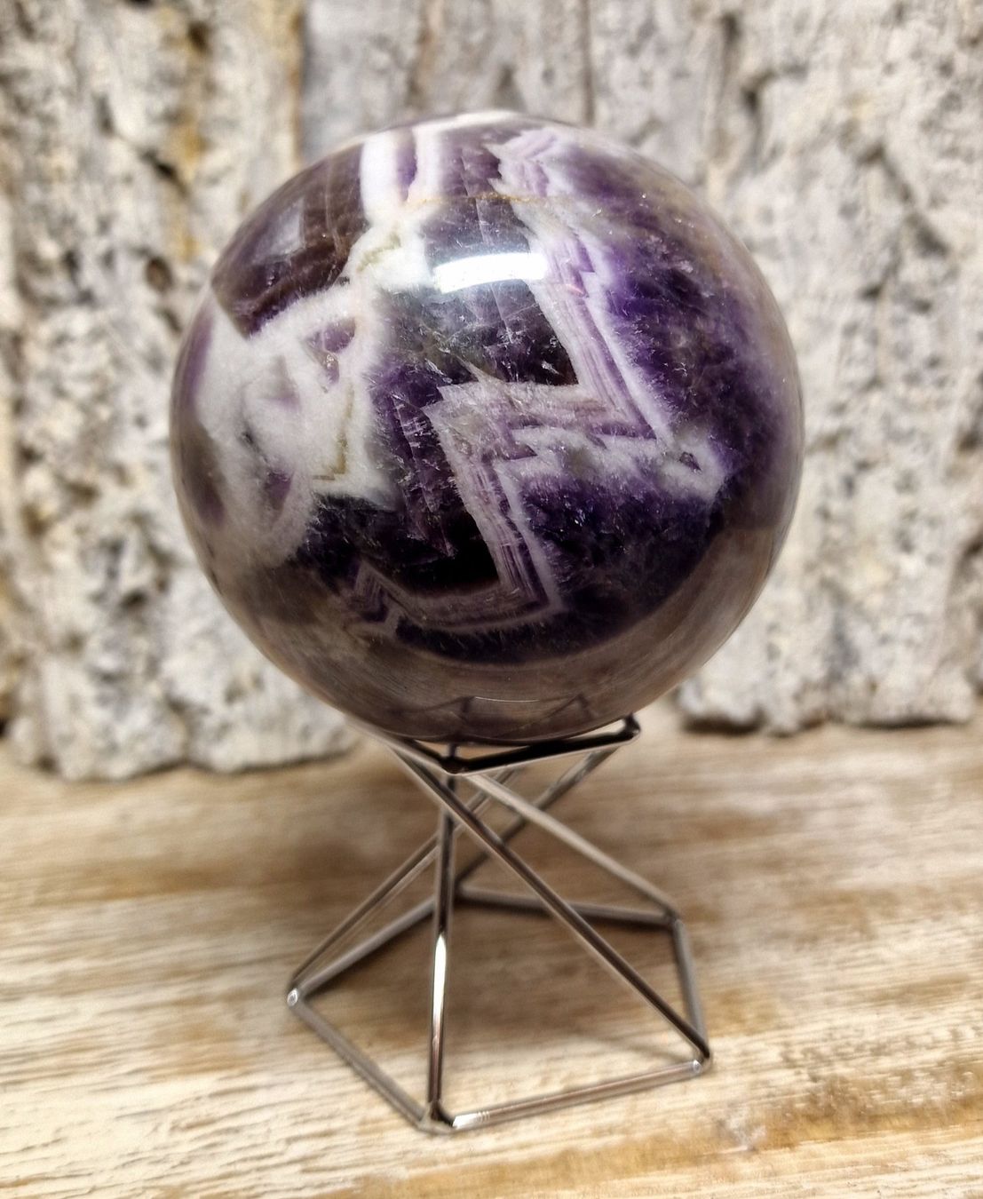 Minerali & Pietre curative: Chevron Amethyst Kugel 73mm 536g – Nuovo (secondo la descrizione) da Matzingen venduto da Shay_Crystalz 3