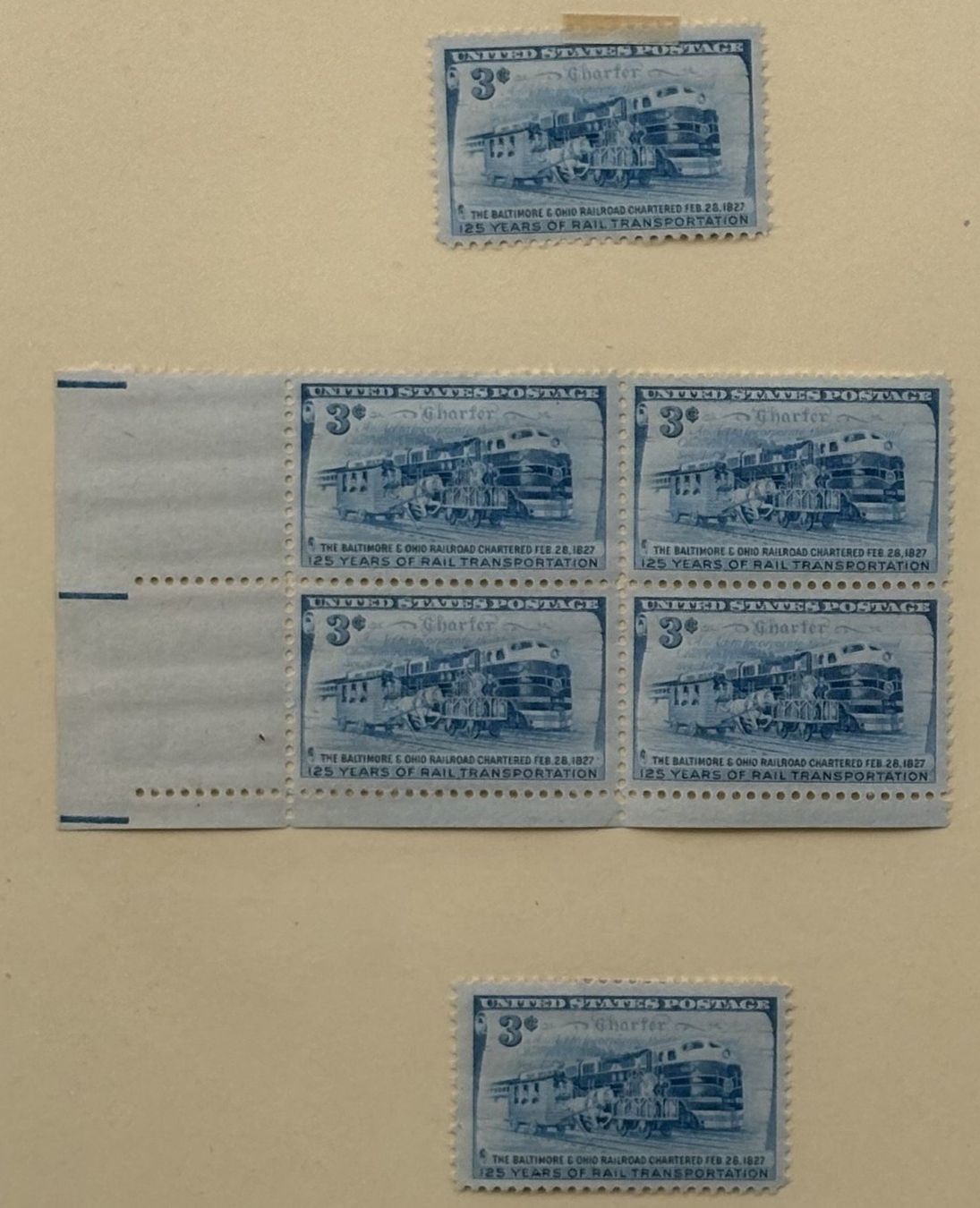Tutti i francobolli: LOT USA BRIEFMARKEN EISENBAHN 1950/52 – Usato da Ostermundigen venduto da wini63 5