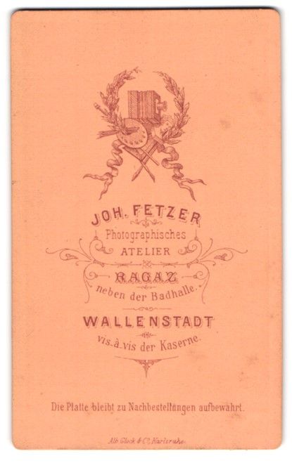 Fotografie & Manifesti: Fotografie Joh. Fetzer, Ragaz, Plattenka – Usato da Berlin venduto da bartko-reher
