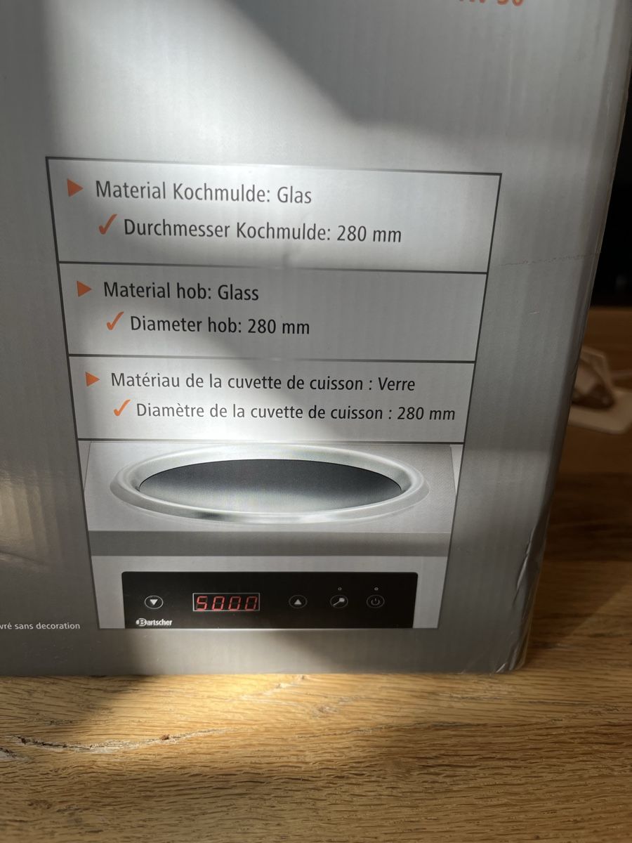 Bartscher Küchengeräte: Bartscher Induktionswo IW 50 inkl Pfanne – Neu (gemäss Beschreibung) aus Dittingen von Cervolino77 2