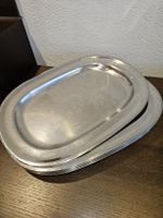 Chromstahl Platten Servierplatten Gastro 10 Stück zusammen