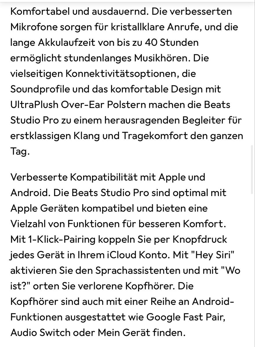 Beats Cuffie: Beats Studio3 Wireless Kopfhörer schwarz , neu – Nuovo e nell'imballaggio originale da Winterthur venduto da ru.he 6