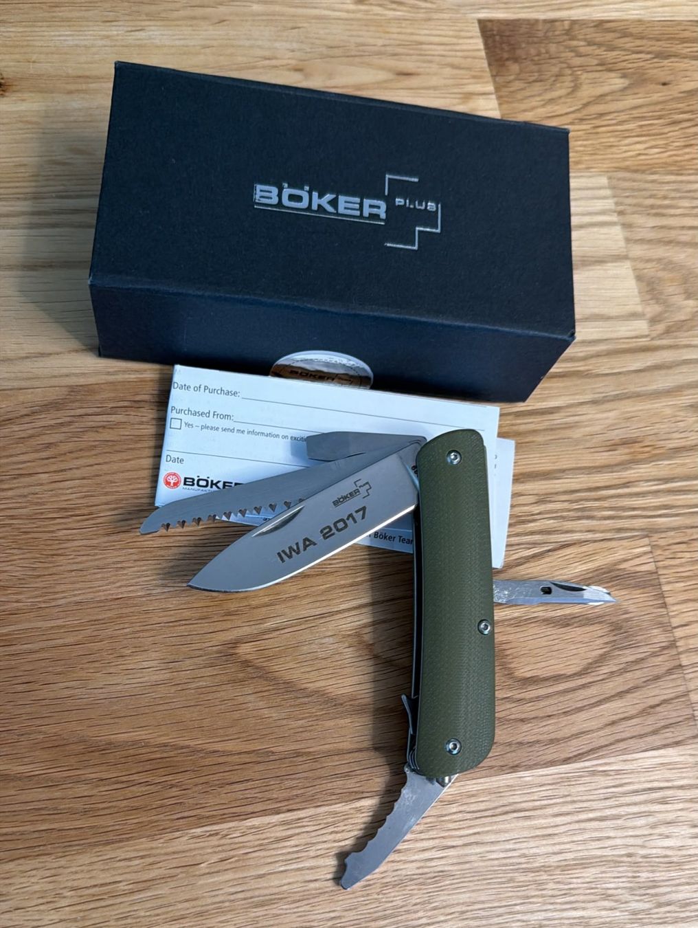 Taschenmesser: BÖKER PLUS IWA 2017 SACKMESSER – Neu und originalverpackt aus Zürich von Frei-Occasionen 1