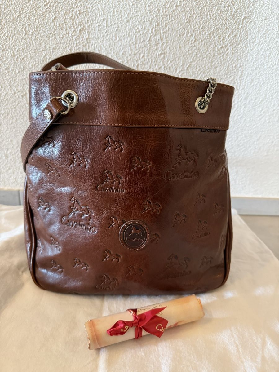 Borse da donna: Braune Cavalinho Handtasche mit Prägung – Usato da Lütisburg venduto da Patty_fer