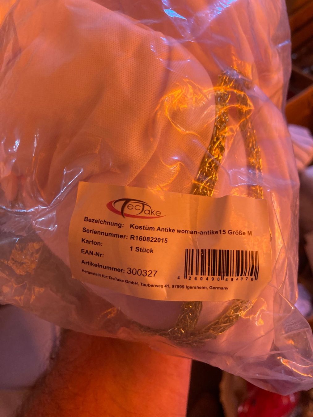 Costumi: Kostüm Antike Grichisch M – Nuovo e nell'imballaggio originale da Aarwangen venduto da to-hirschi 4