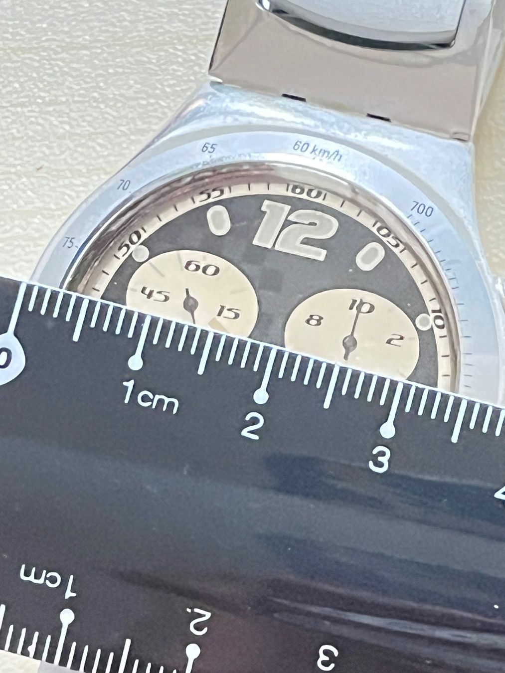 Swatch Orologi: Swatch Chronograph Uhr Alu Armband – Usato da Grenchen venduto da chththl 4