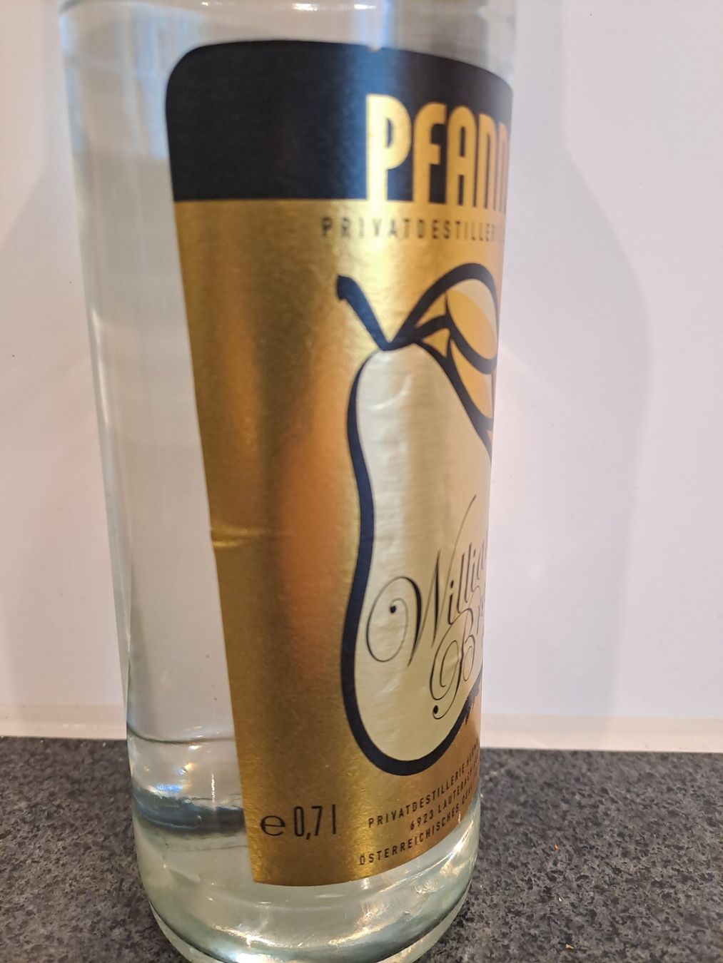 Bevande alcoliche: Alte Flasche Williams Brand von Pfanner – Nuovo e nell'imballaggio originale da Elsau venduto da Kellerraeumung 2