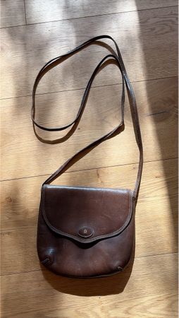 Umhängetasche Leder braun AIGNER gebraucht