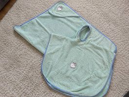 Frotee-Set: Badetuch und Badeponcho