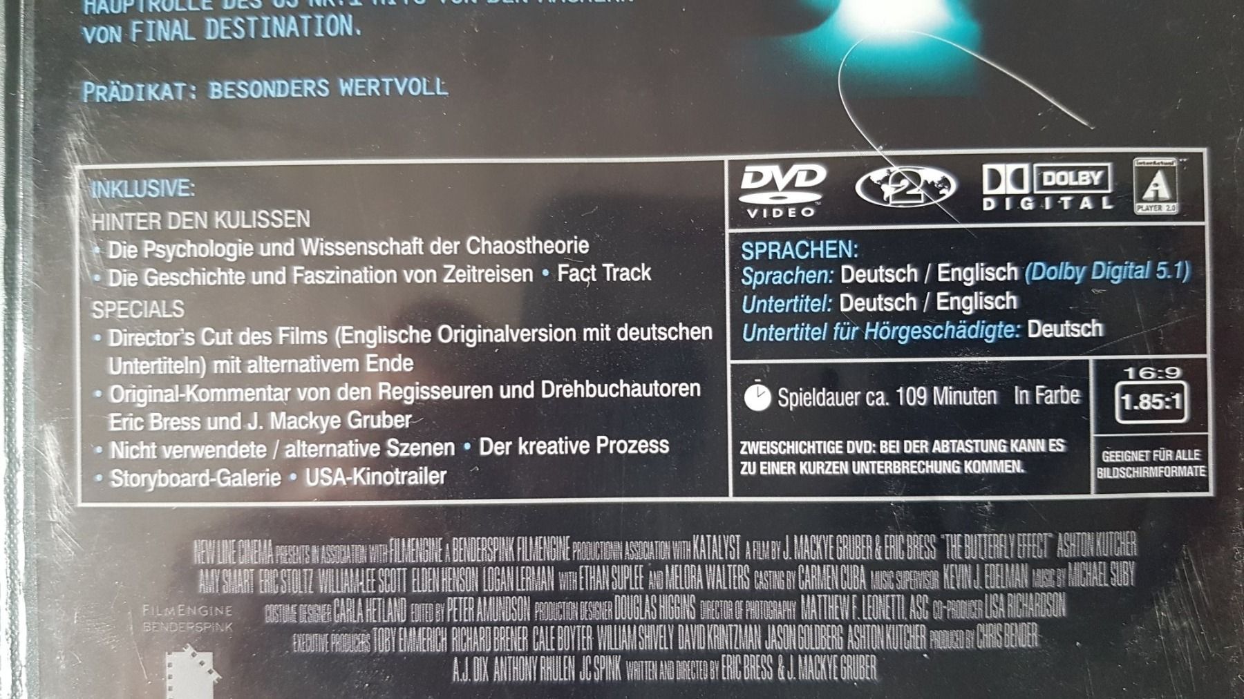 Tutti i DVDs: DVD Butterfly Effect 2 Disc Edition – Usato da Oetwil am See venduto da fineli2 1
