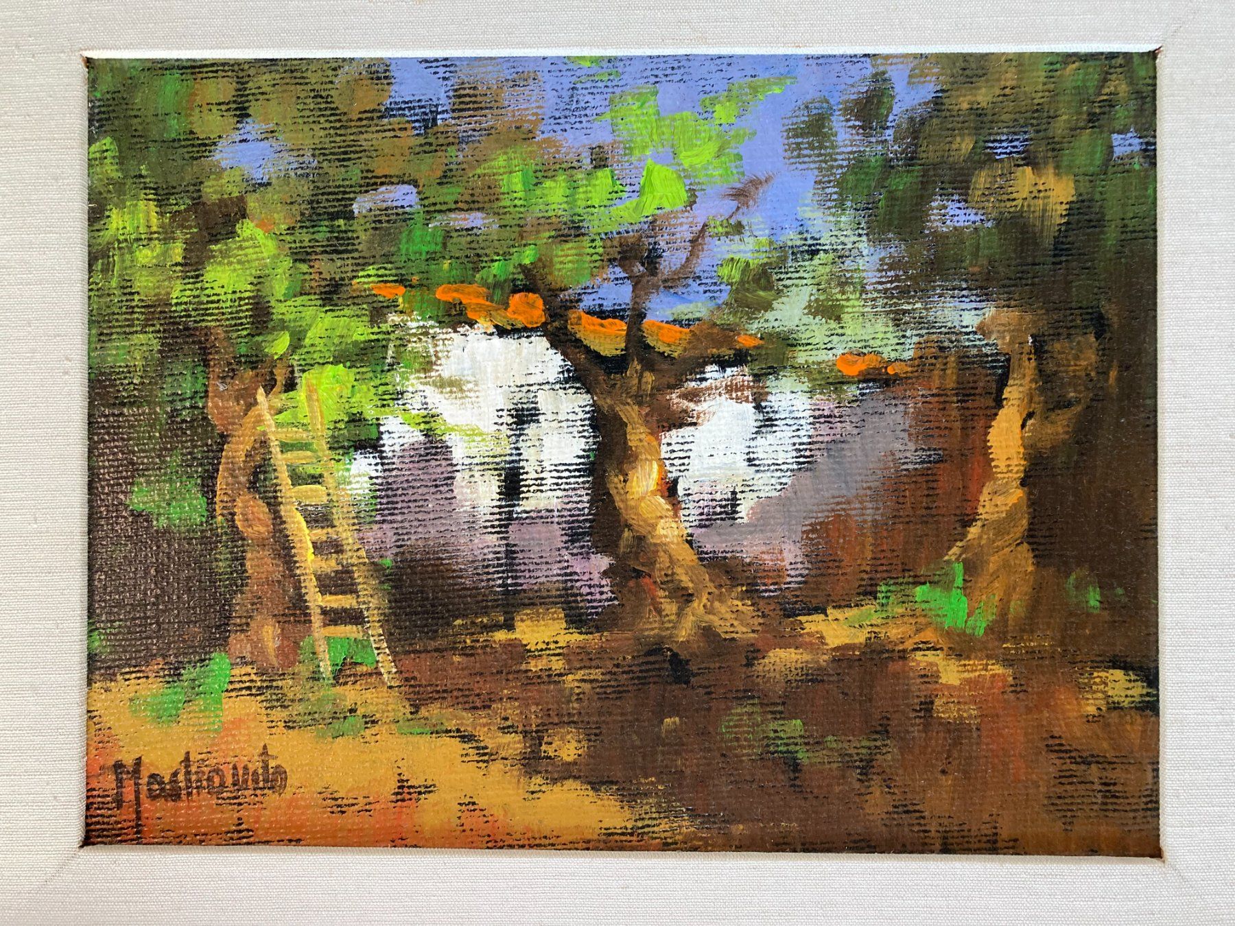 Gemälde: Gemälde südliche Landschaft signiert Mastrovito (1940-2000) – Gebraucht aus Subingen von ArtBead 1