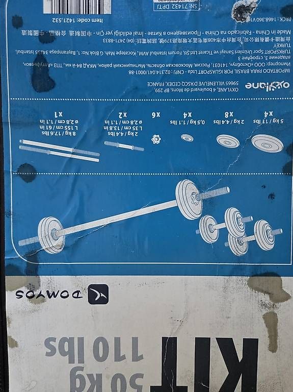 Hometrainer: Set pesi 50kg + panca – Usato da Massagno venduto da eso_2ct7 4