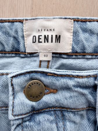 Sézane Jeans "Brut Sexy", Farbe "Bleach", Grösse 38/40