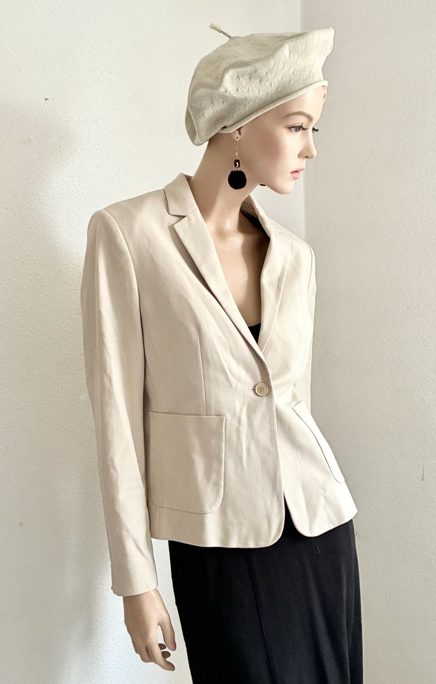 Hessnatur Jacken: Beiger Blazer von HESSNATUR Bio-Baumwolle – Gebraucht aus Kloten von Nephty 1
