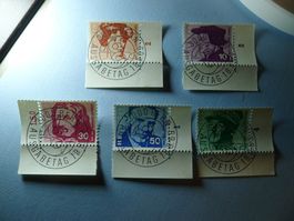 1969 Porträtmarken 471-475 ET Vollstempel