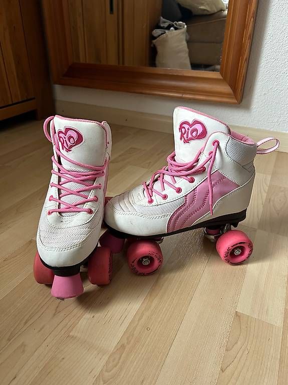 Pattini in linea & Pattini a rotelle: Rio Rollschuhe Grösse 37, Rosa/ Pink – Usato da Basel venduto da d.carina 1
