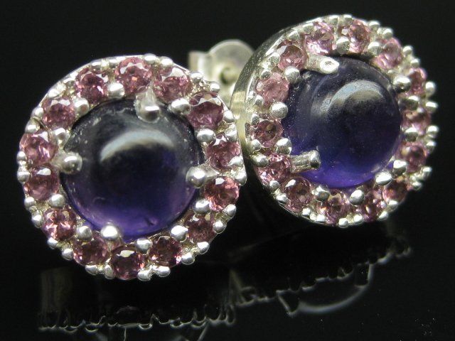Orecchini pendenti & Orecchini a lobo: Vintage Ohrringe Ohrstecker Silber 925 Design MDI Amethyst – Usato da Ermatingen venduto da Decovin 4