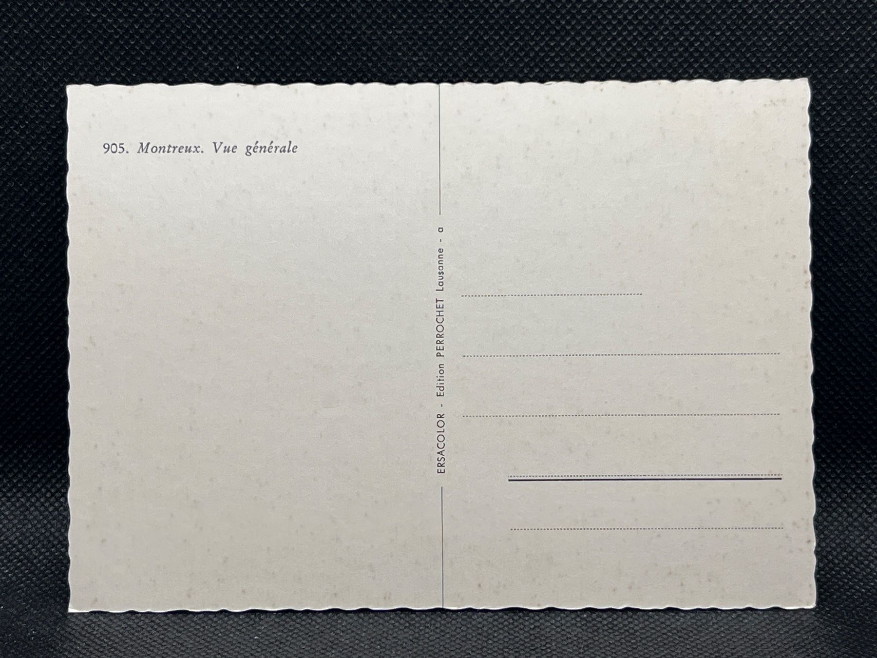 Cartoline postali: Montreux, Vue générale – Usato da Widnau venduto da Brusi9 1