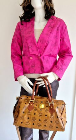JACKE VINTAGE M 38 MADE IN FRANKREICH BLAZER TOP ZU MCM BAG