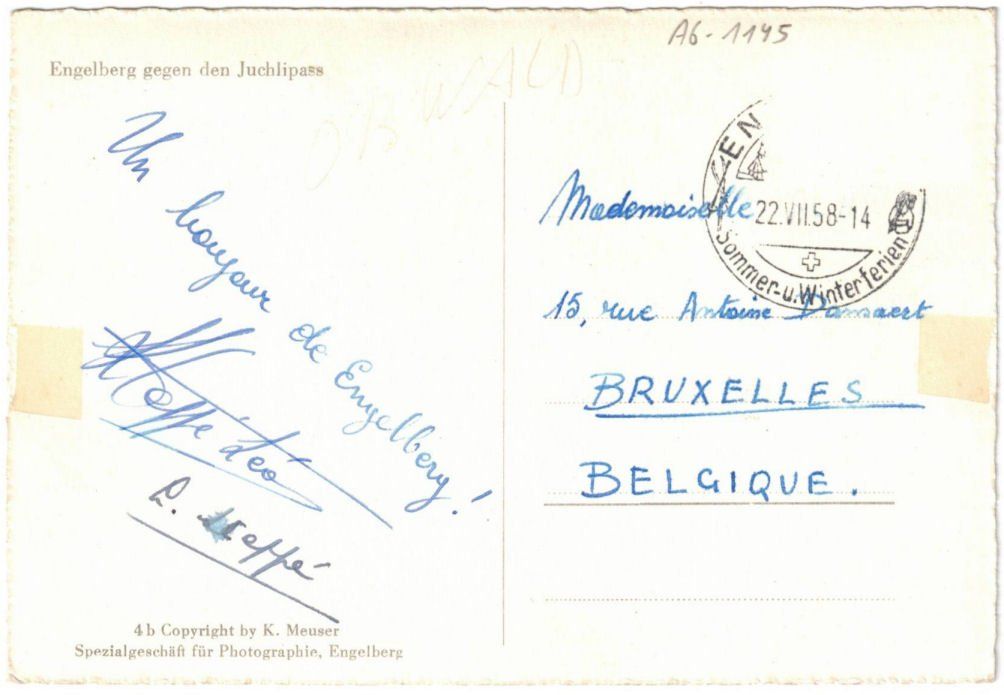 Cartoline postali: Engelberg - Standseilbahn Hotel Terrace – Usato da Binningen venduto da Mountainrider 1