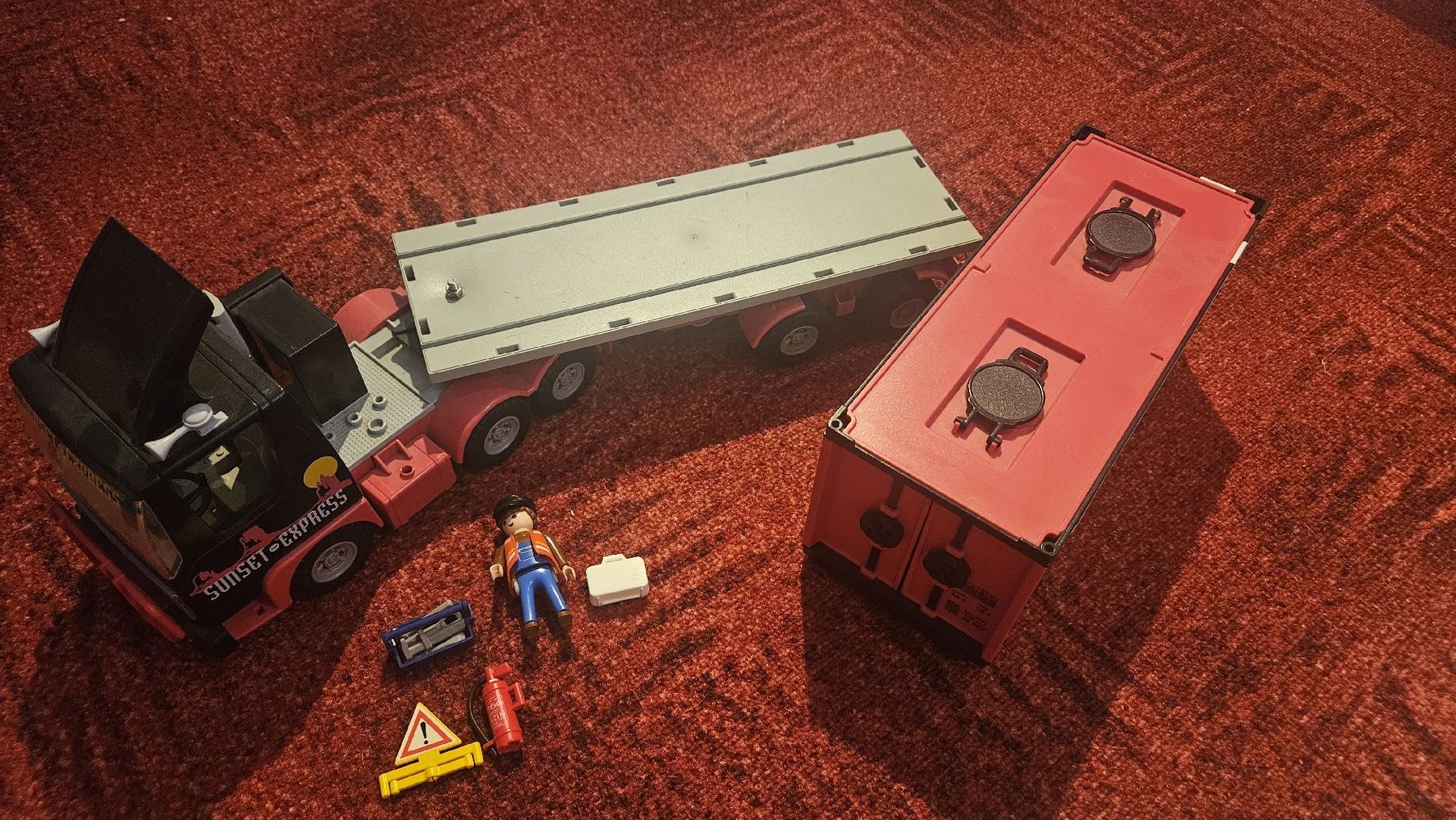 Playmobil Spielzeuge: Playmobil Sunset Express LKW mit Container 3817 – Gebraucht aus Rudolfstetten von Hoppel17 2