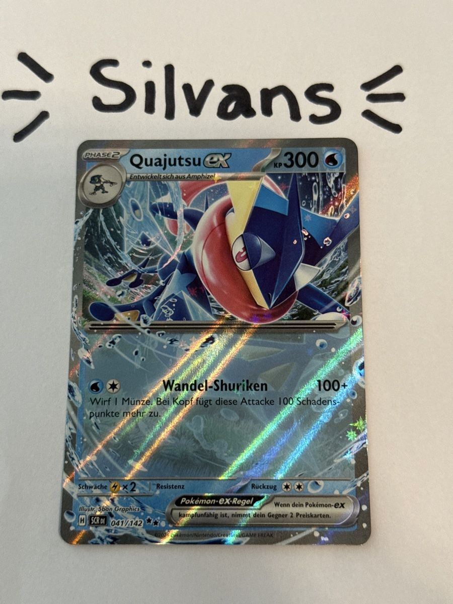 Pokémon Sammelbilder & Trading cards: Quajutsu ex 041/142 Stellarkrone Deutsch – Neu (gemäss Beschreibung) aus Wil SG von Silvans