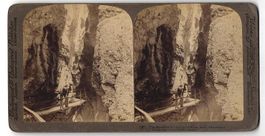 Stereo-Fotografie Meiringen, Wanderer bl