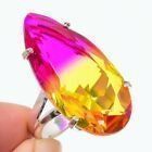 Bi-Color Tourmaline Gemstone Handmade Ethnic Jewelry Ring