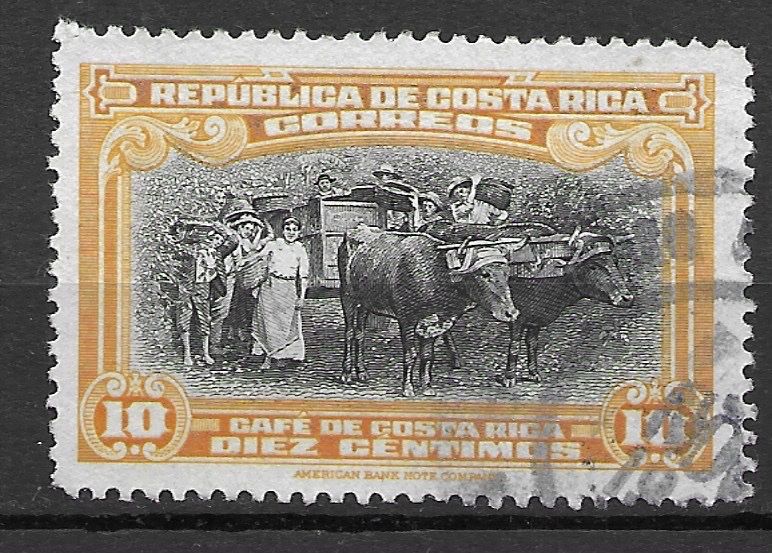 Tutti i francobolli: Costa Rica 1945: Kaffee-Ernte – Usato da Zürich venduto da Rainstamps
