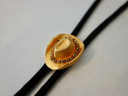 Bolo Tie Western Krawatte Cowboy COWBOYHUT Stetson Gold