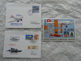 JU-52 Flugmuseum Dübendorf Briefe & Karte - Top Zustand!