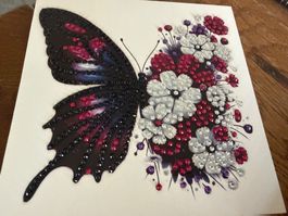 Karte-Grusskarte-Smile everyday-Freunde-Painting-Selfmade