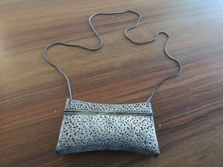 Silber Tasche alt massive Handarbeit aus Chiang Mai Thailand
