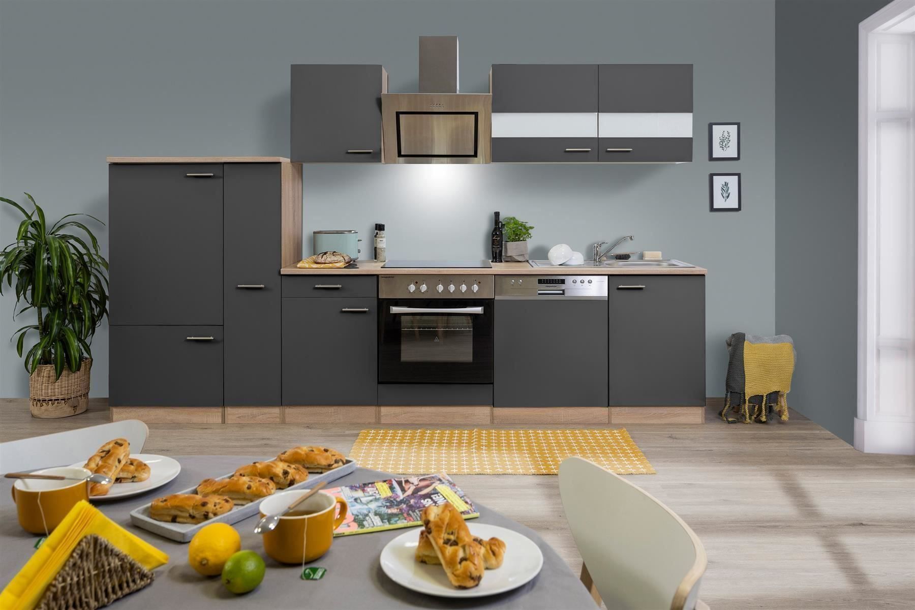 Cucine complete: 083 Küchenzeile Küchenblock 310cm E/G - Küche Einbauküche – Nuovo e nell'imballaggio originale da Wallenwil venduto da toesstalvertrieb