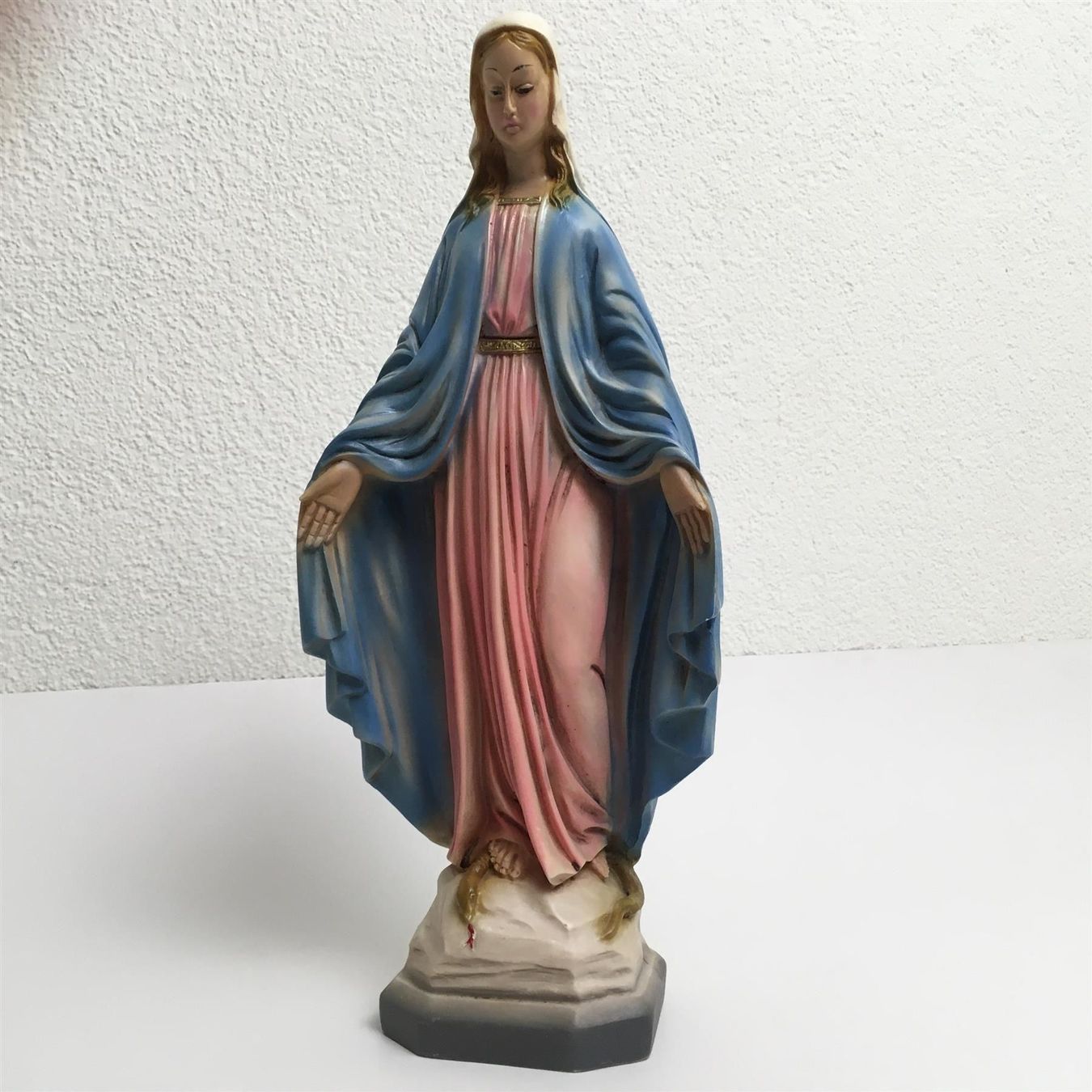 Statuette: Madonnafigur mit Schlange, Steinmasse – Usato da Rheineck venduto da emma.gut 9