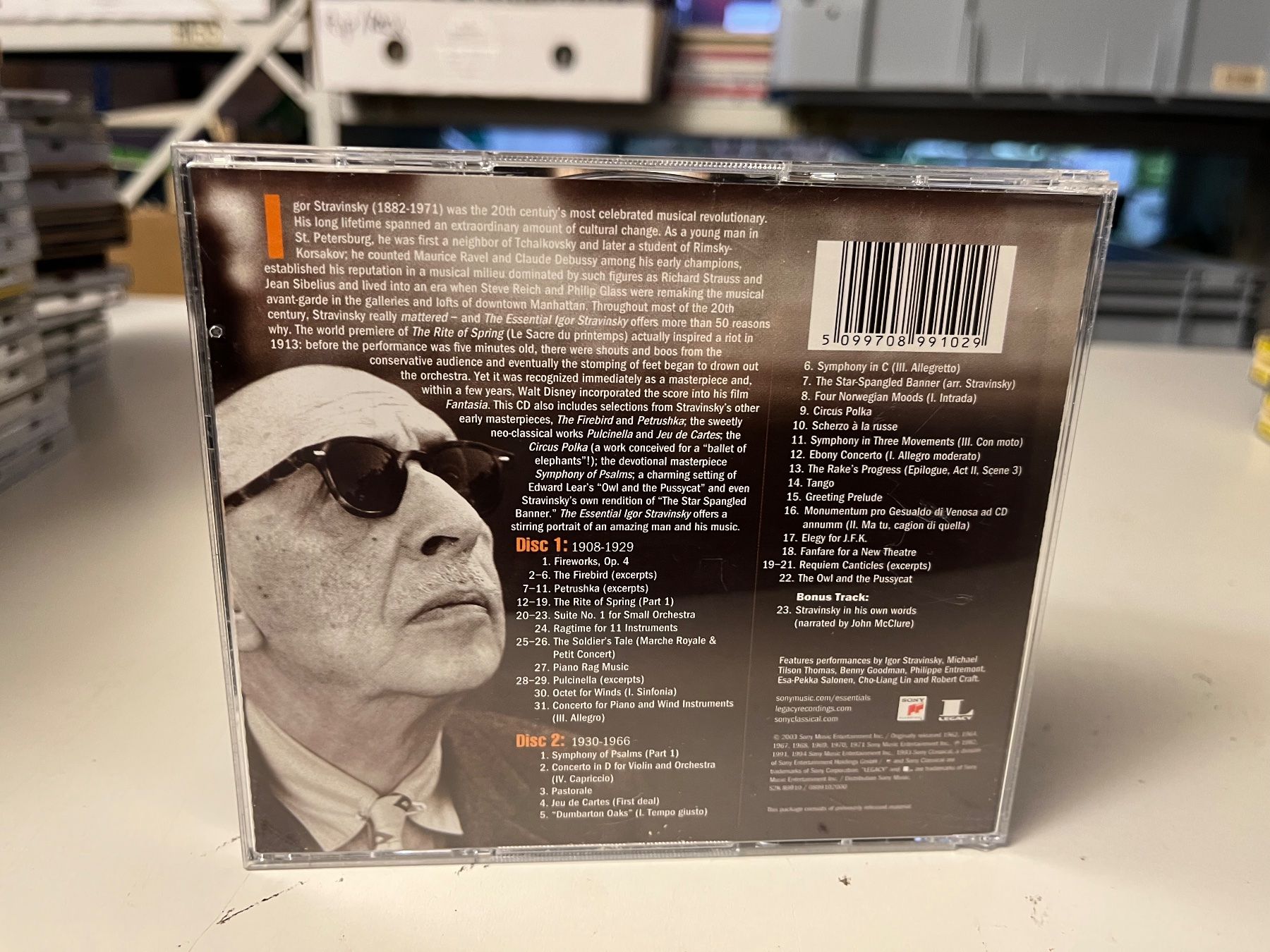 CD: Igor Stravinsky - The Essential Igor Stravinsky - SRA02A – Usato da Küsnacht ZH venduto da Internetradio 1