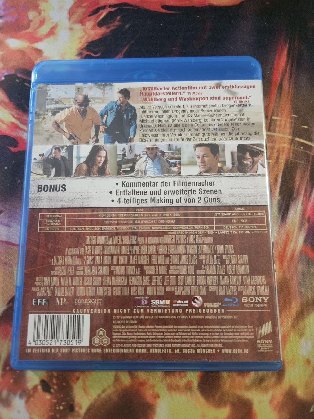Tutti i DVDs: Action-Thriller 2 Guns Blu-ray mit Denzel Washington – Usato da Liestal venduto da CrystalCardToyShop 2